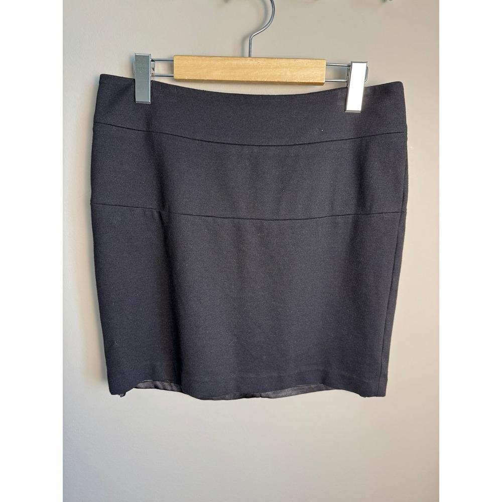 INC Black Mini Skirt Size 4 Office Professional Career Mod Chic Staple Capsule